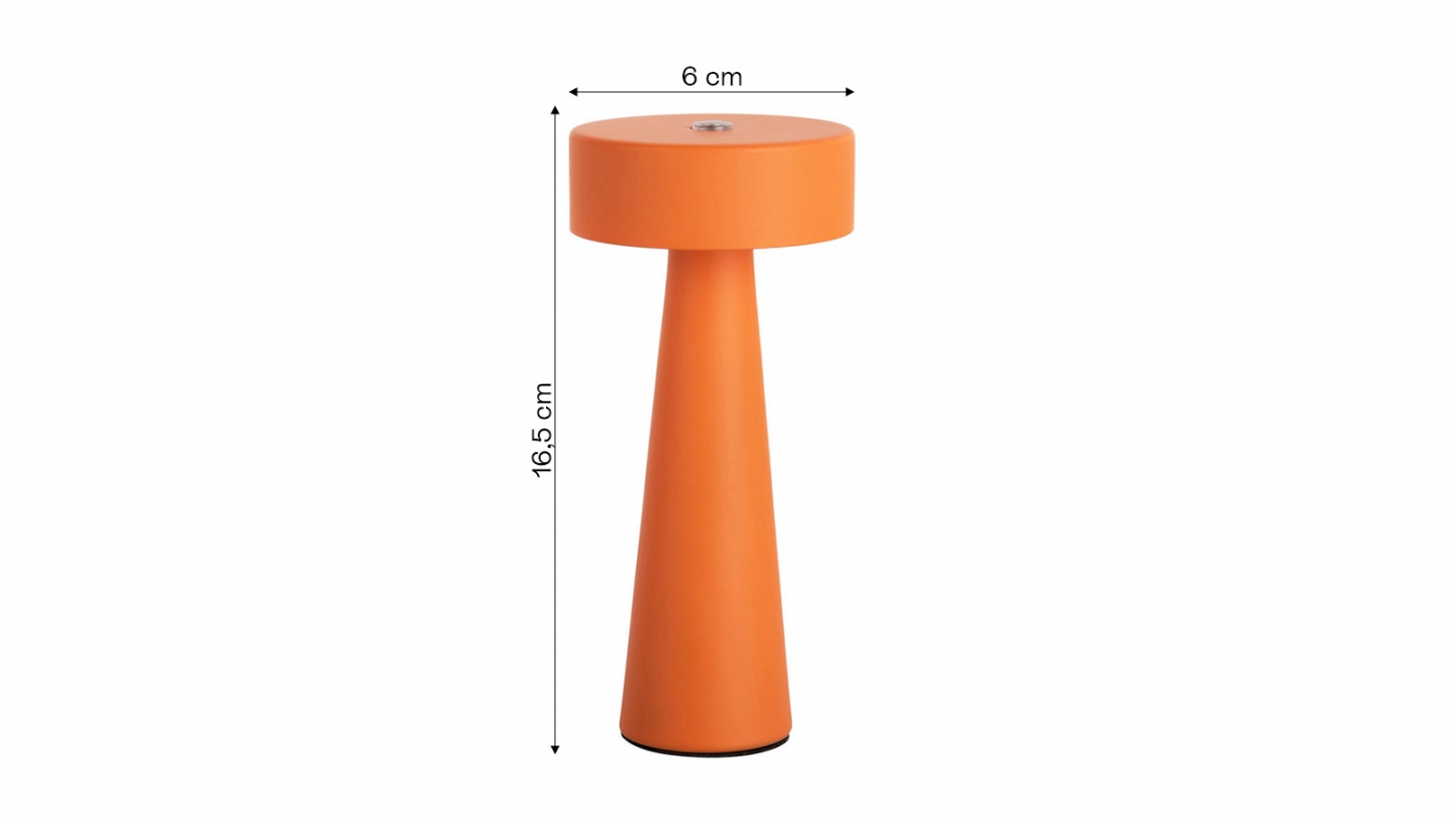 Lampe de table LED champignon orange - Mini LED