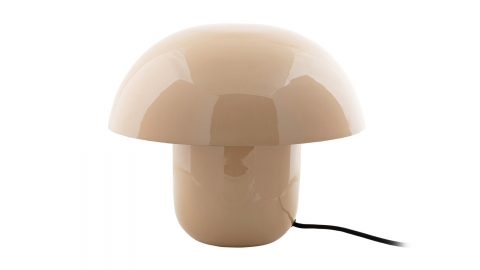 Lampe à poser champignon en métal émaillé brun - Fat Mushroom