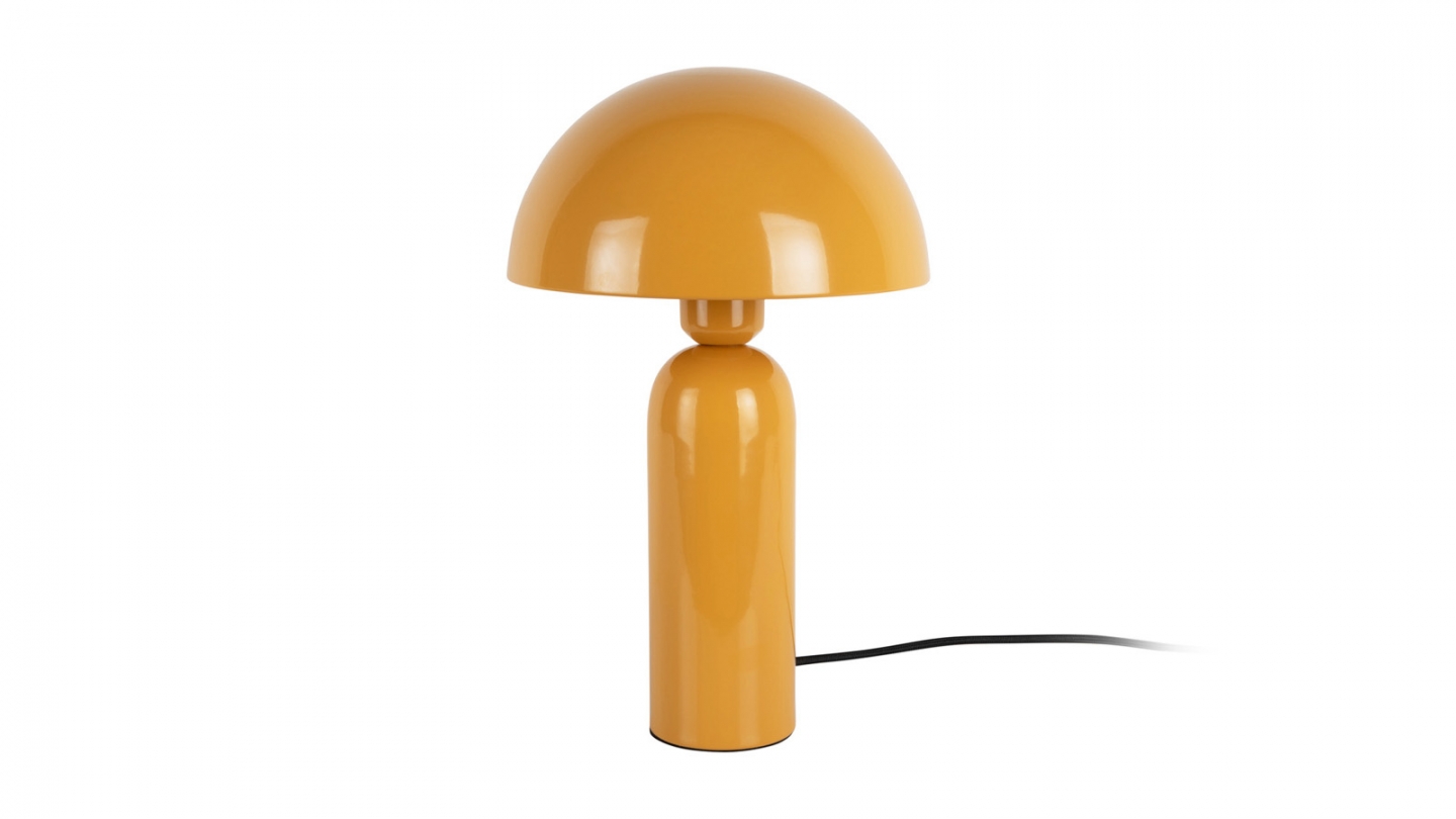 Lampe à poser en métal jaune ocre - Atrayente