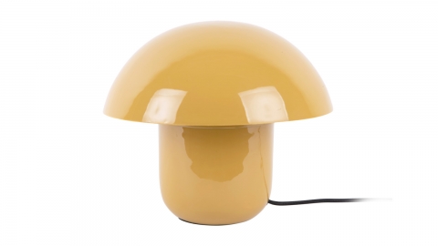 Lampe à poser champignon en métal émaillé jaune miel - Fat Mushroom