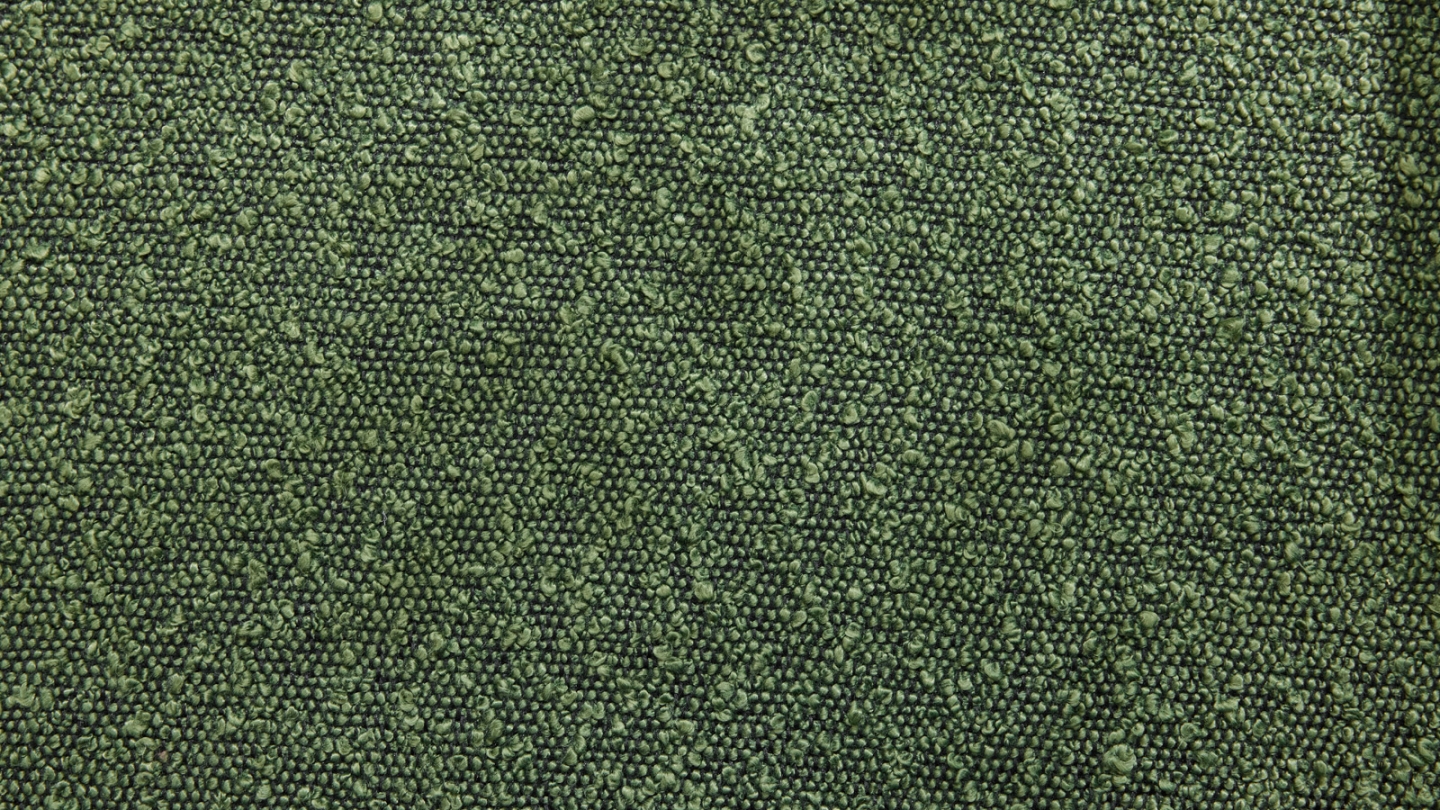 Fauteuil de bureau pivotant et réglable en hauteur en tissu bouclé vert - Ann