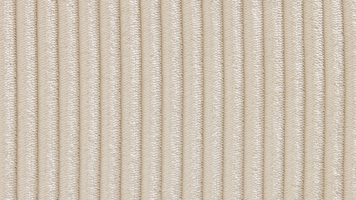 Fauteuil de bureau pivotant et réglable en hauteur en velours côtelé beige - Ann