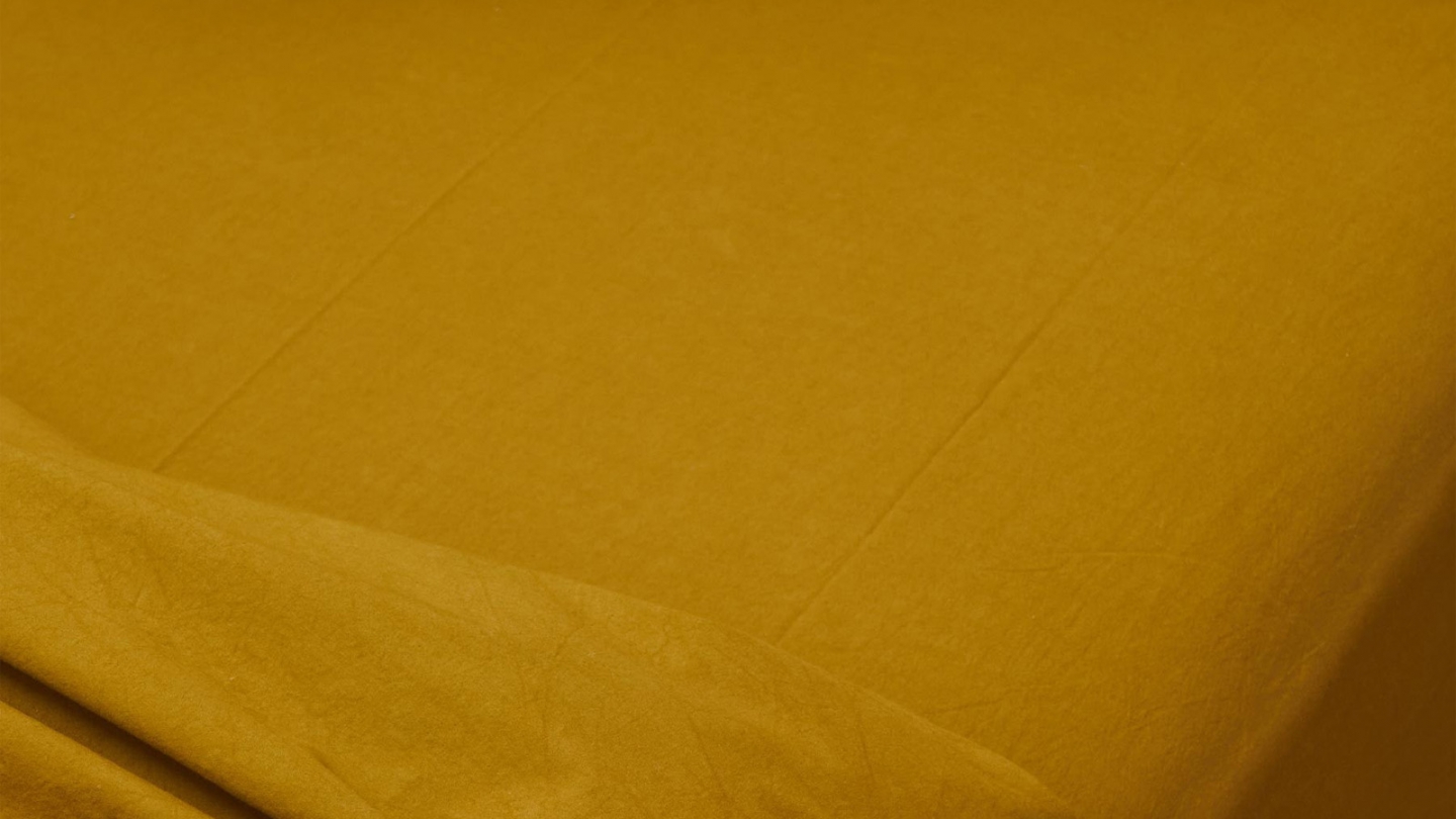 Housse de couette en coton bio Jaune 140 x 200 cm - Celeste