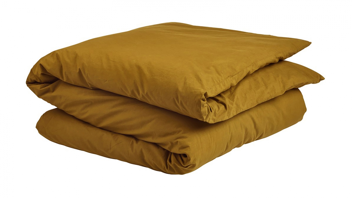 Housse de couette en coton bio Jaune 220 x 240 cm - Celeste
