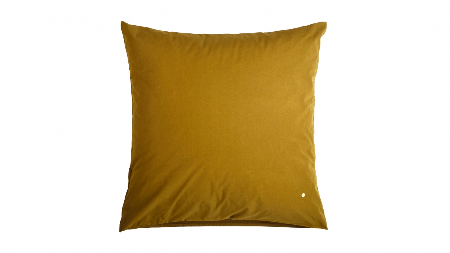 Lot de 2 Taies d'oreiller en coton bio Jaune 65 x 65 cm - Celeste