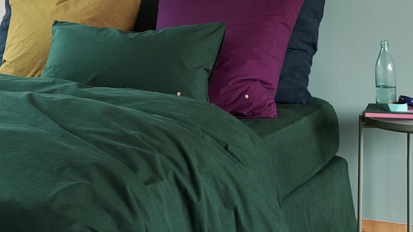 Lot de 2 Taies d'oreiller en coton bio Vert 70 x 50 cm - Celeste