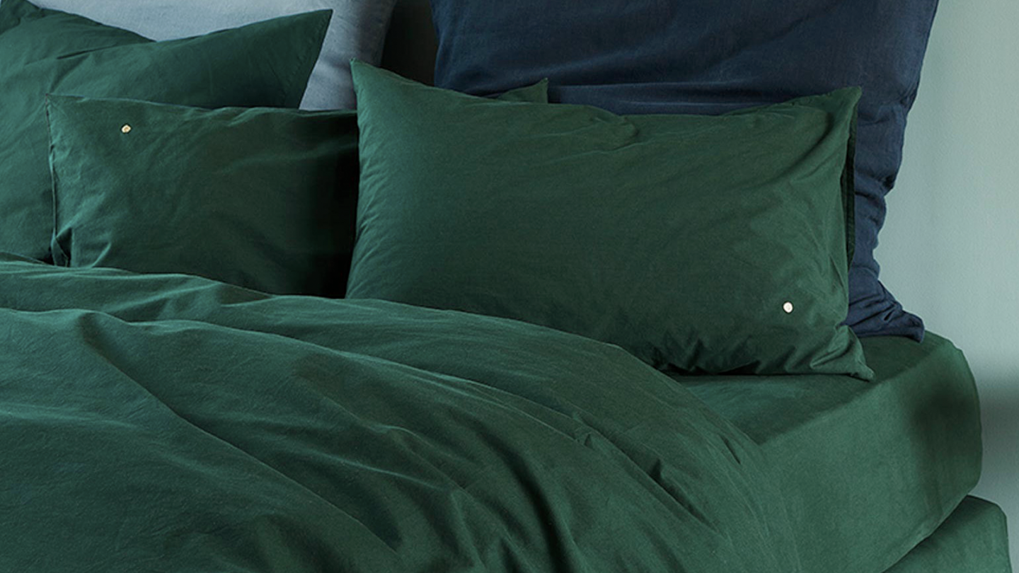Lot de 2 Taies d'oreiller en coton bio Vert 70 x 50 cm - Celeste