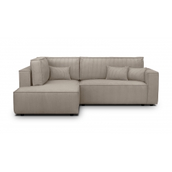 Canape d'angle convertible taupe