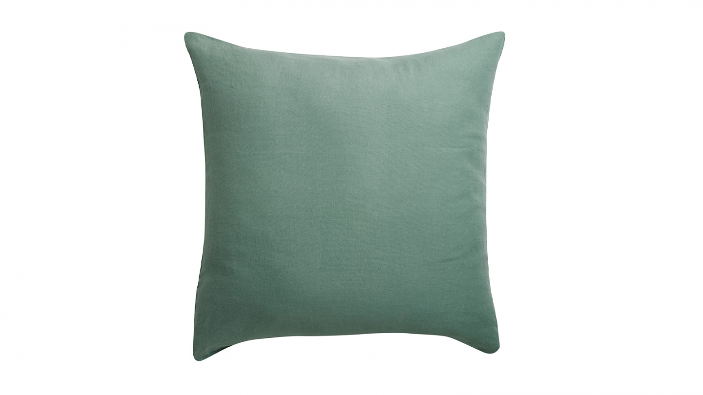 Lot de 2 Taies d'oreiller en chanvre Vert 65 x 65 cm - Kala