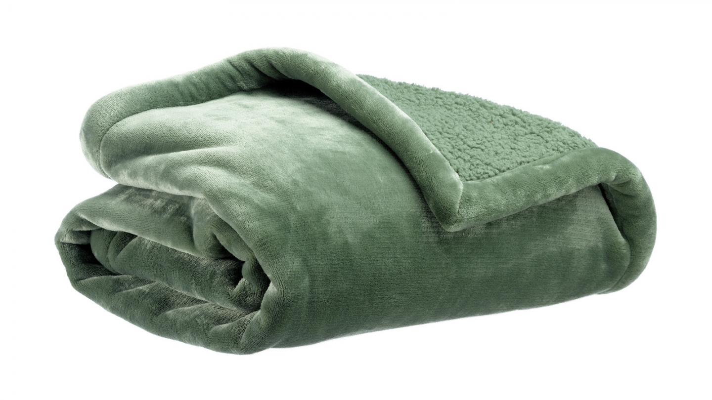 Jeté de lit Vert 220 x 240 cm - Michka Jeté de lit Vert 220 x 240 cm - Michka