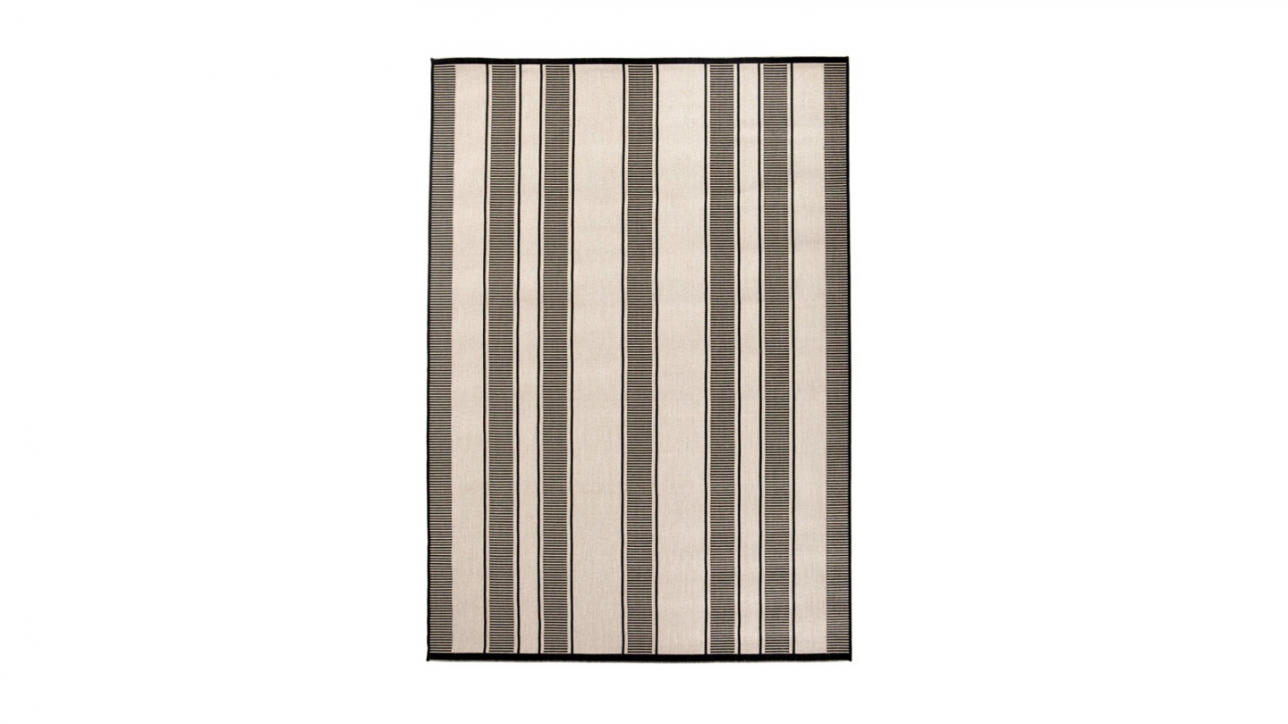 Tapis d'extérieur à ligne Gris 120 x 170 cm - Paomia