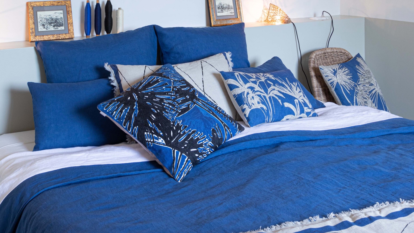 Drap housse en lin Blanc 160 x 200 x 30 cm - Zeff