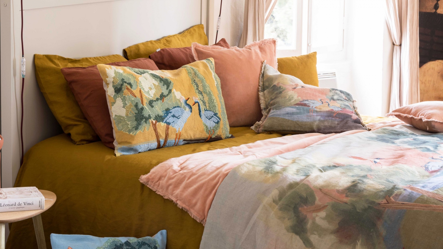 Housse de couette en lin Bronze 260 x 240 cm - Zeff