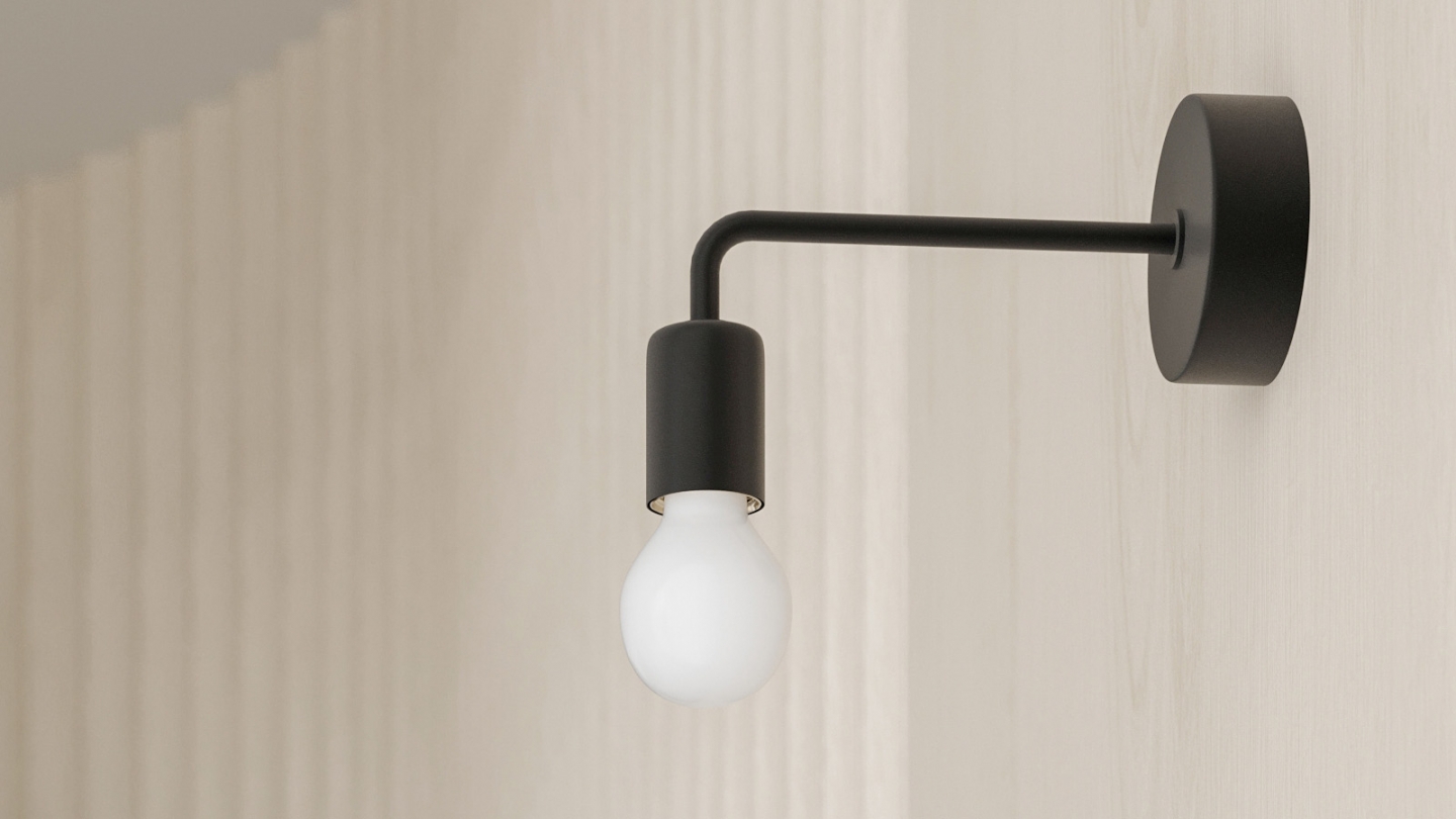 Applique en métal noir - Norah