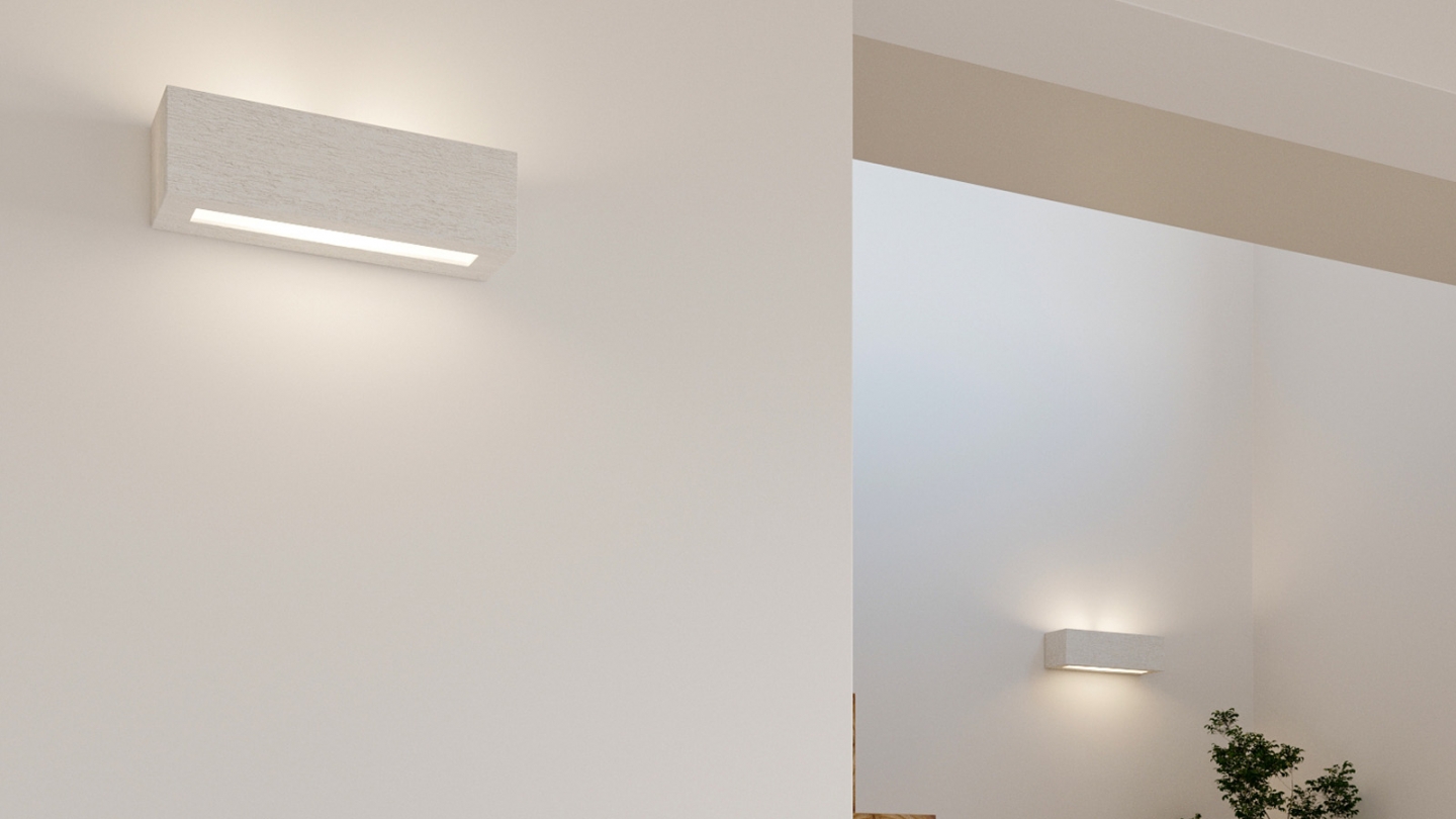 Applique en céramique blanche 32,5 cm - Vega Applique en céramique blanche 32,5 cm - Vega