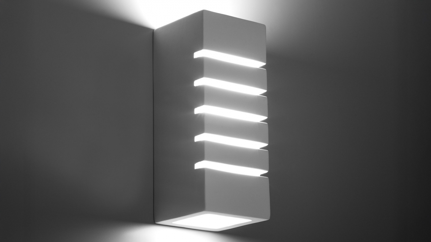 Applique en céramique blanche 26 cm - Samir Applique en céramique blanche 26 cm - Samir