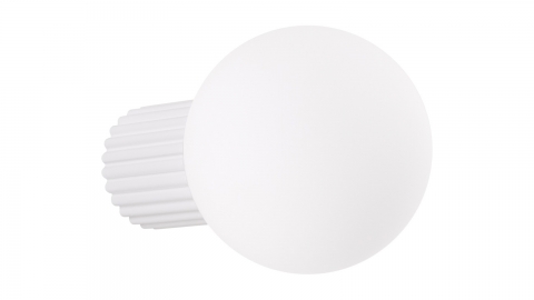 Applique en aluminium cannelé blanc - Halo