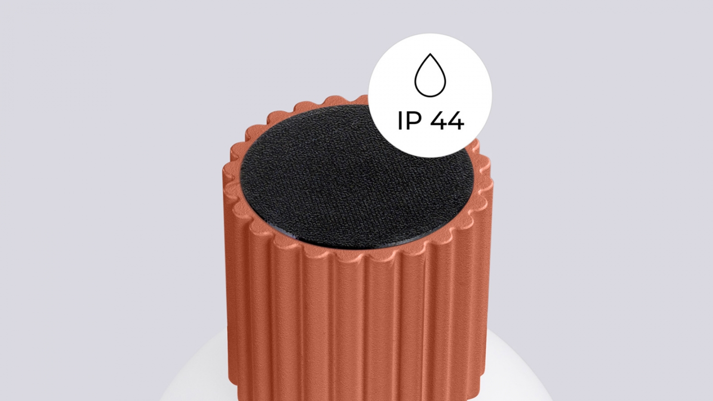 Applique en aluminium cannelé terracotta - Halo