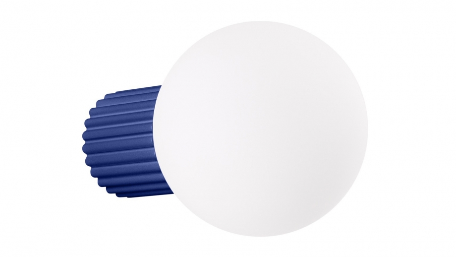 Applique en aluminium cannelé bleu marine - Halo