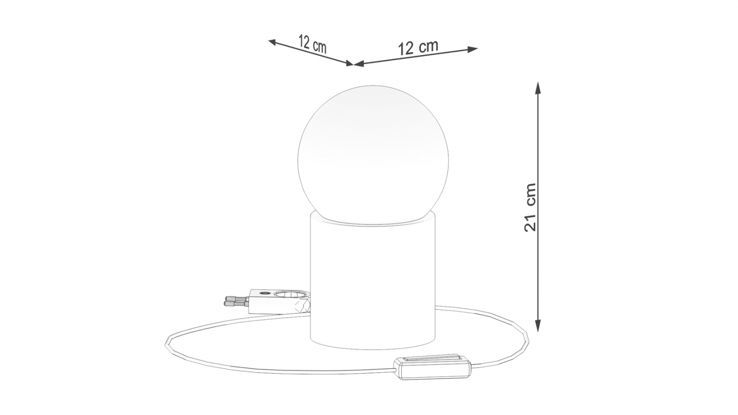 Lampe à poser en bois naturel - Boomo