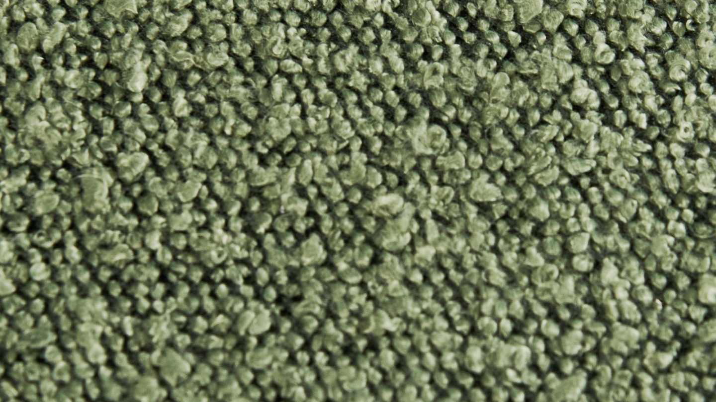 Lot de 2 chaises en tissu bouclé vert - Cloé Lot de 2 chaises en tissu bouclé vert - Cloé