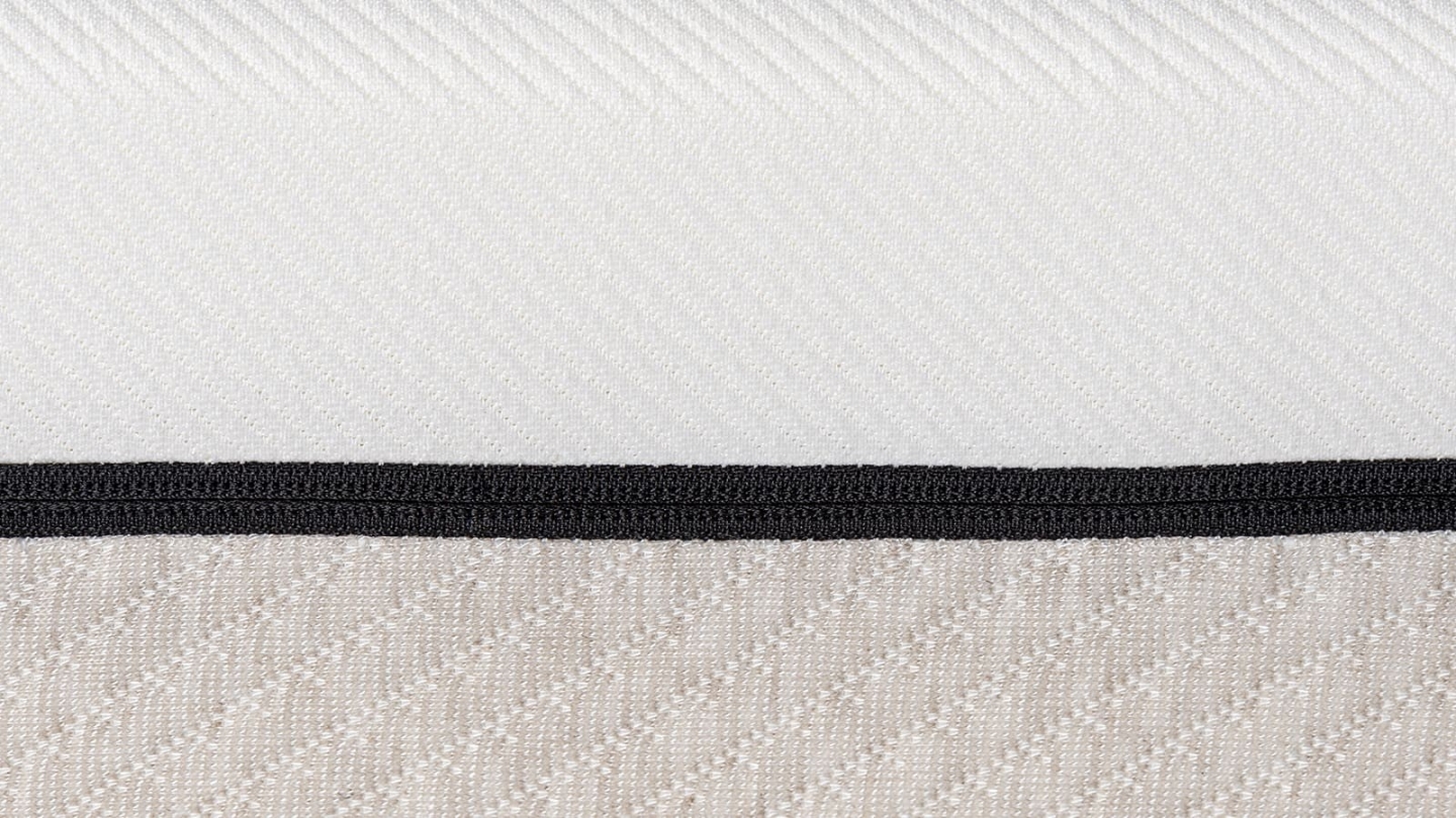 Ensemble Lit coffre adulte 160x200cm avec tête de lit en tissu beige - Tina + Matelas ressorts ensachés - Spring Elite