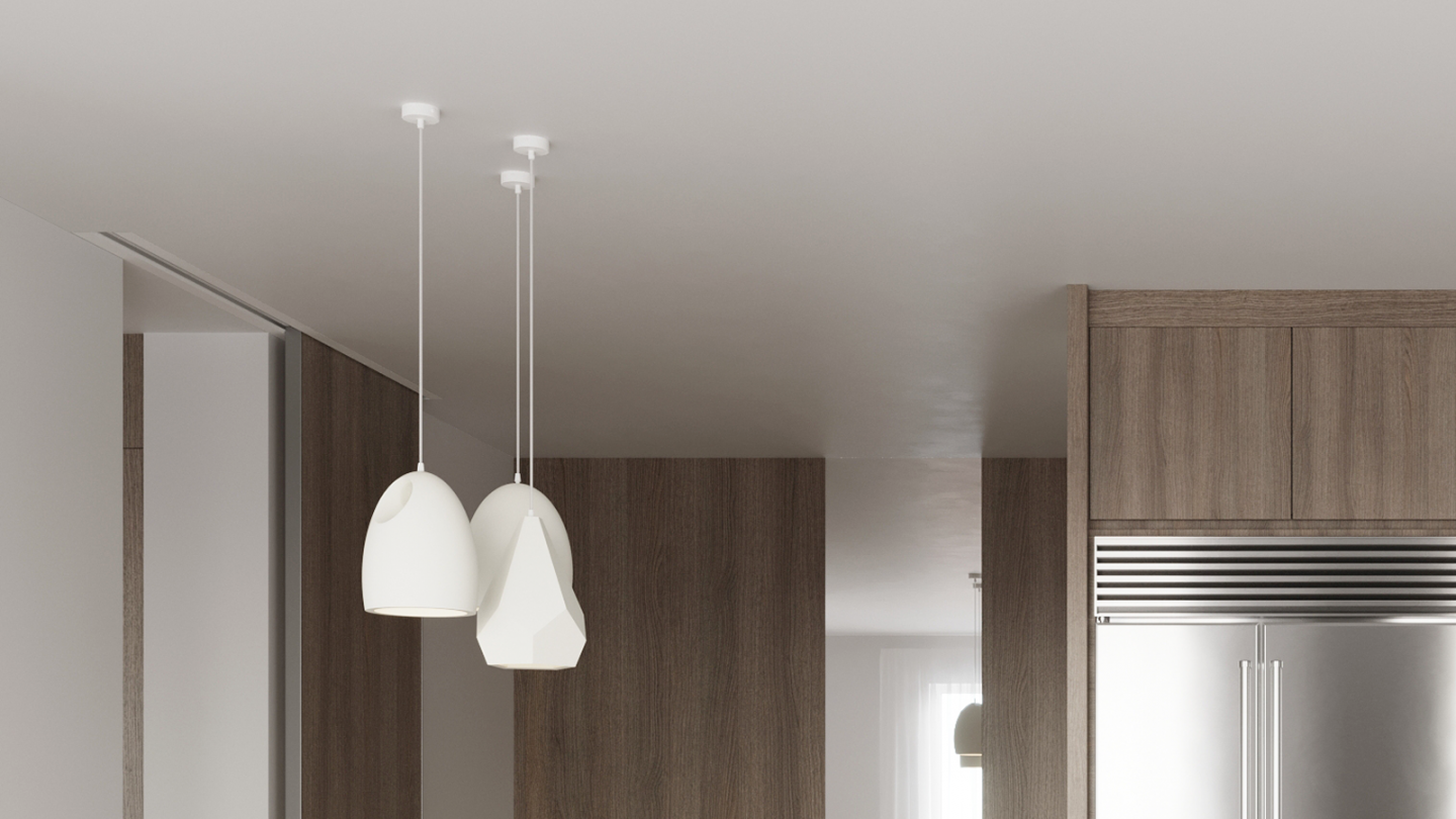 Suspension en céramique blanc 30 cm - Flawiusz