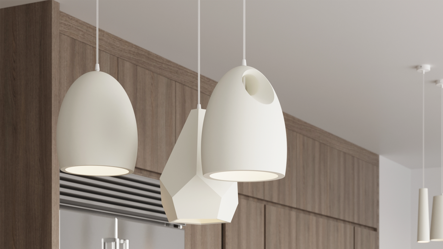 Suspension en céramique blanc 30 cm - Flawiusz