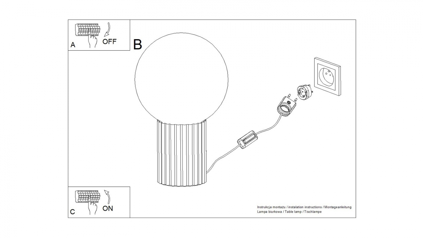 Lampe à poser en aluminium cannelé bordeaux - Halo