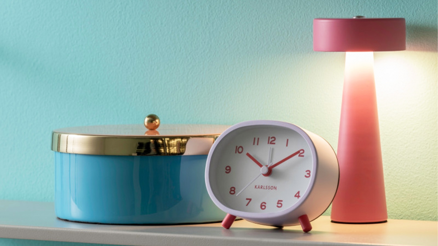 Lampe de table LED champignon rose - Mini LED