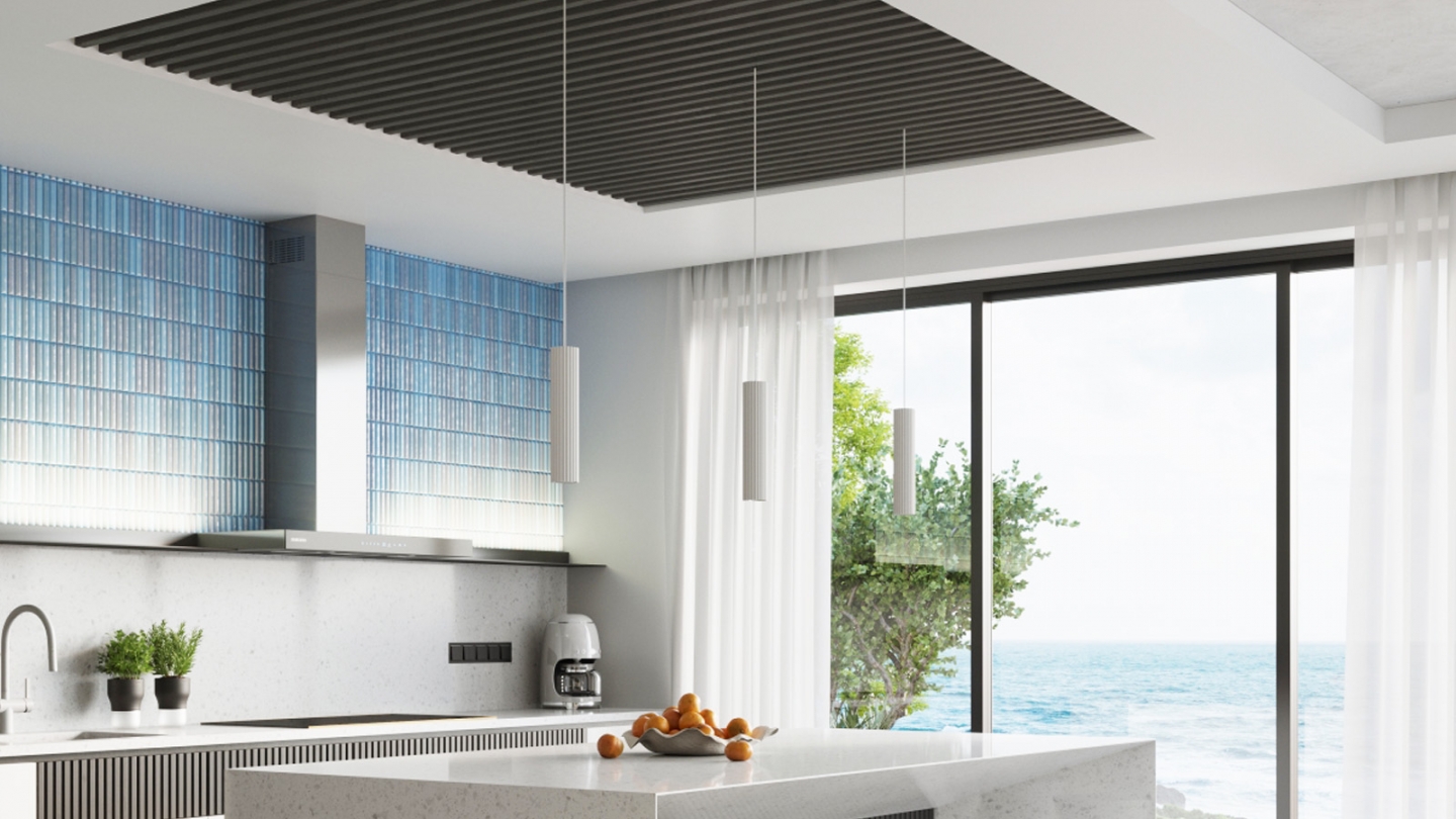 Suspension en aluminium cannelé 3 ampoules - Karbon Suspension en aluminium cannelé 3 ampoules - Karbon