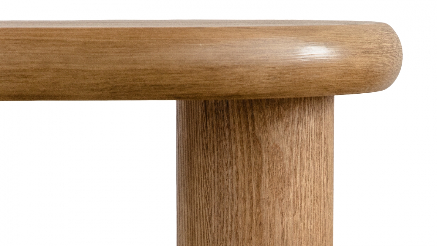 Lot de 2 tables basses organiques gigognes en bois - Wave