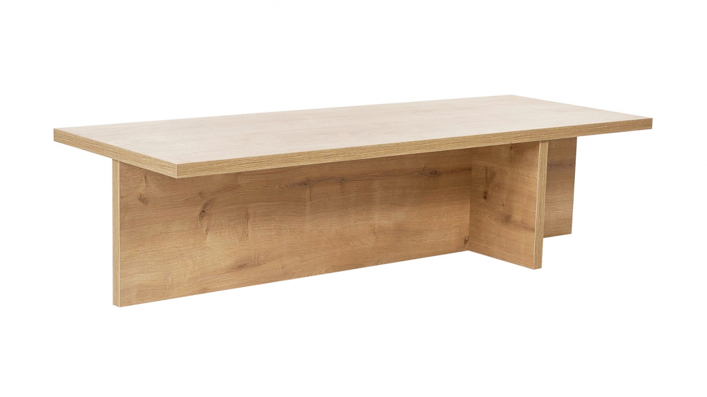 Table basse rectangulaire effet Chêne 120 cm - Arden Table basse rectangulaire effet Chêne 120 cm - Arden