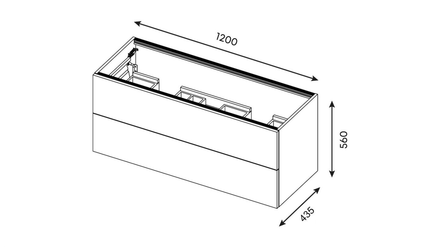 Meuble de salle de bain suspendu double vasque intégrée 120cm 2 tiroirs Bleu - Venice Meuble de salle de bain suspendu double vasque intégrée 120cm 2 tiroirs Bleu - Venice