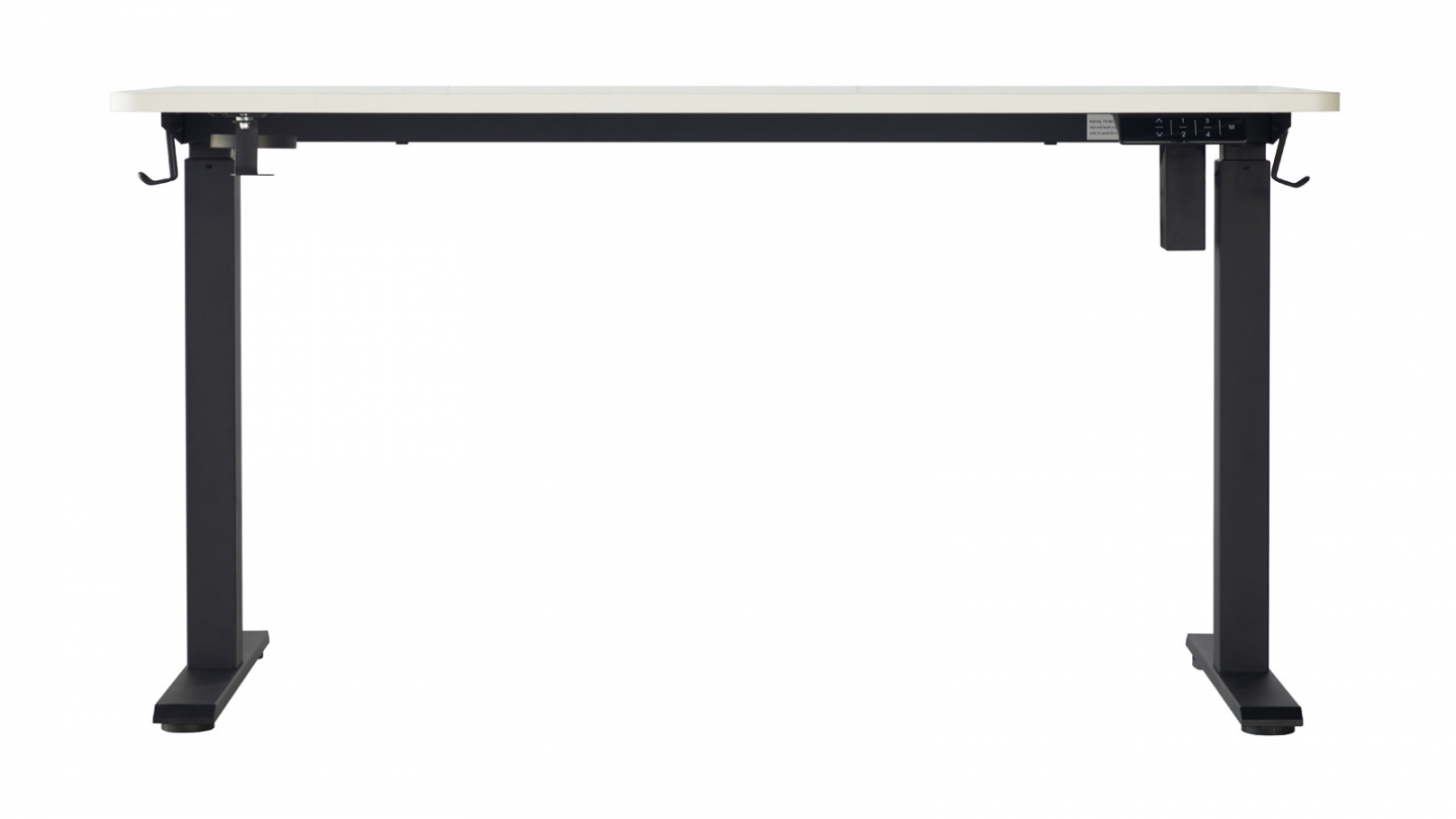 Bureau assis-debout électrique réglable 72-120 cm avec ports USB - blanc - Up&Down Bureau assis-debout électrique réglable 72-120 cm avec ports USB - blanc - Up&Down