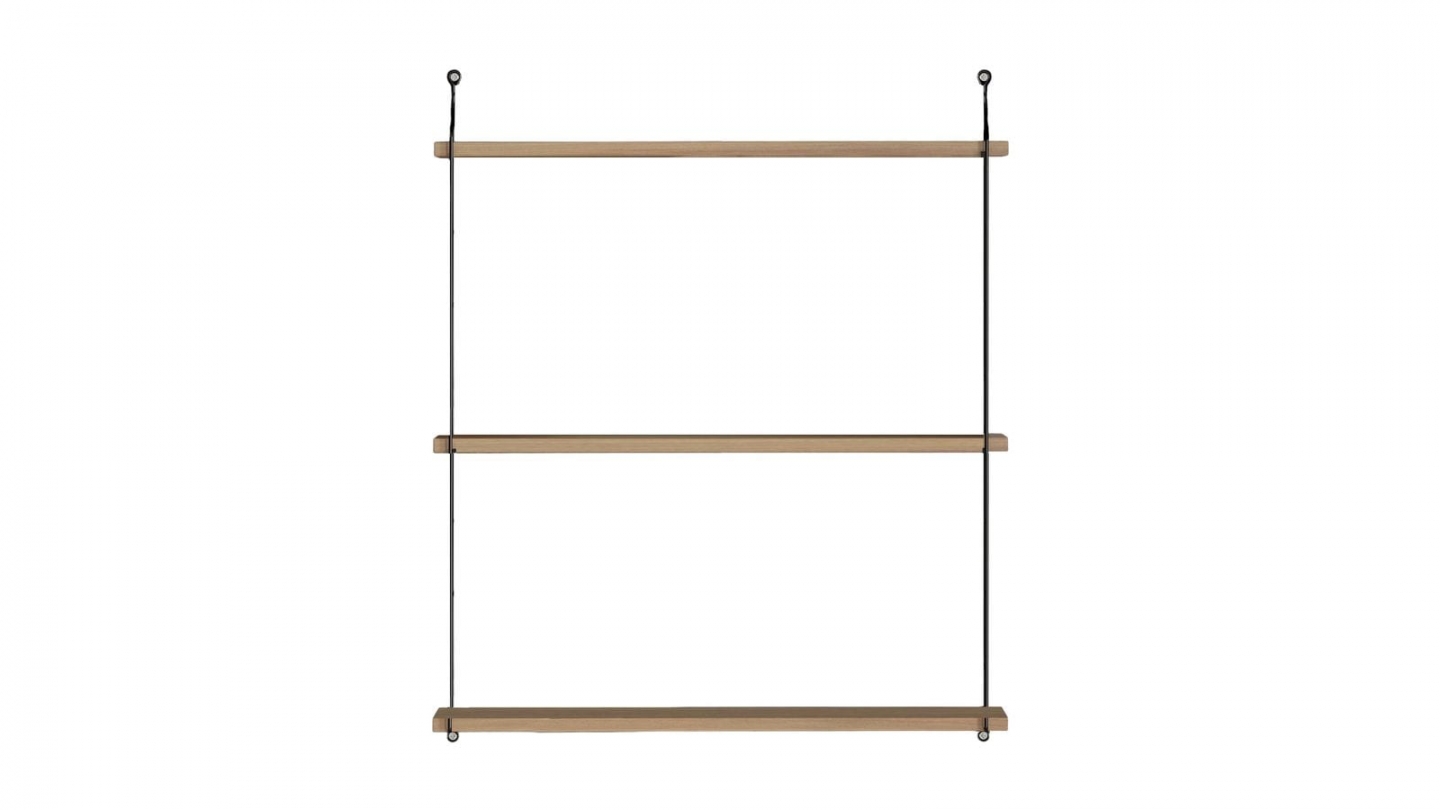 Etagère murale 3 niveaux effet bois 72 cm - Como Etagère murale 3 niveaux effet bois 72 cm - Como