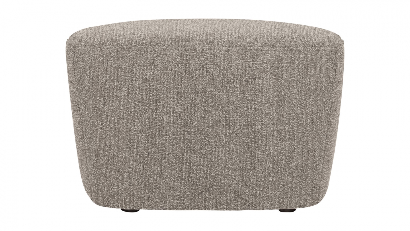 Pouf tissu texturé design arrondi - Lofty Pouf tissu texturé design arrondi - Lofty