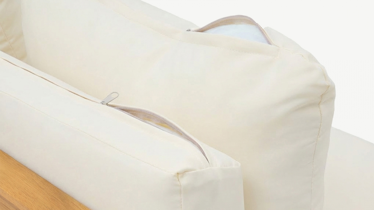 Salon de jardin 6 places en bois FSC - 2 Canapés 3 pl. - beige - Capri Salon de jardin 6 places en bois FSC - 2 Canapés 3 pl. - beige - Capri