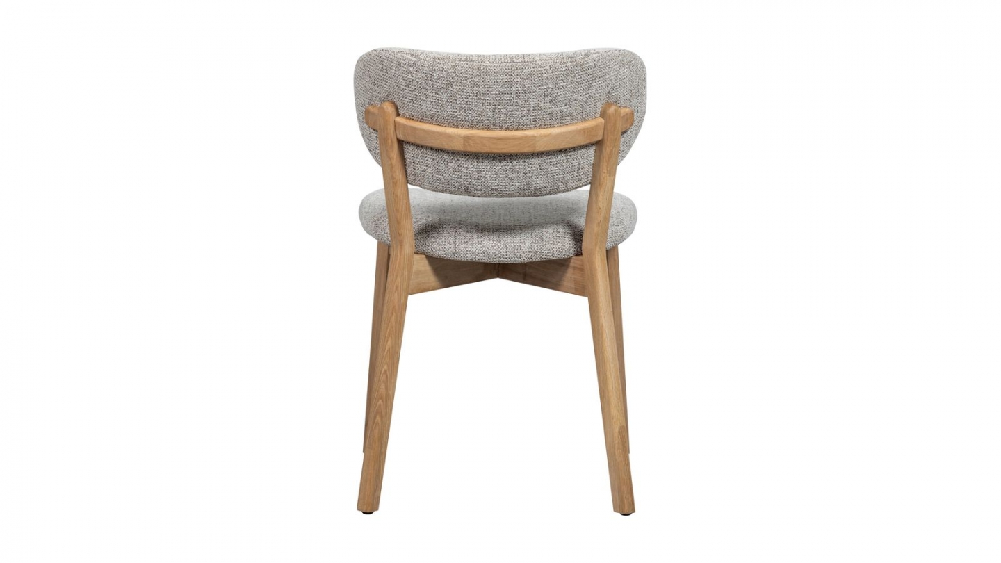 Lot de 2 chaises de salle à manger en tissu tissé - Udar Lot de 2 chaises de salle à manger en tissu tissé - Udar