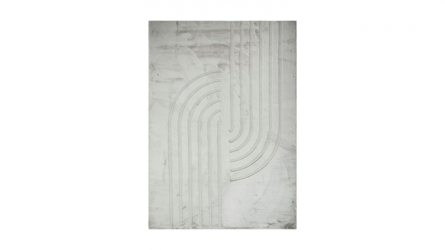 Tapis motif géométrique gris 160x230 cm - Snowline Tapis motif géométrique gris 160x230 cm - Snowline