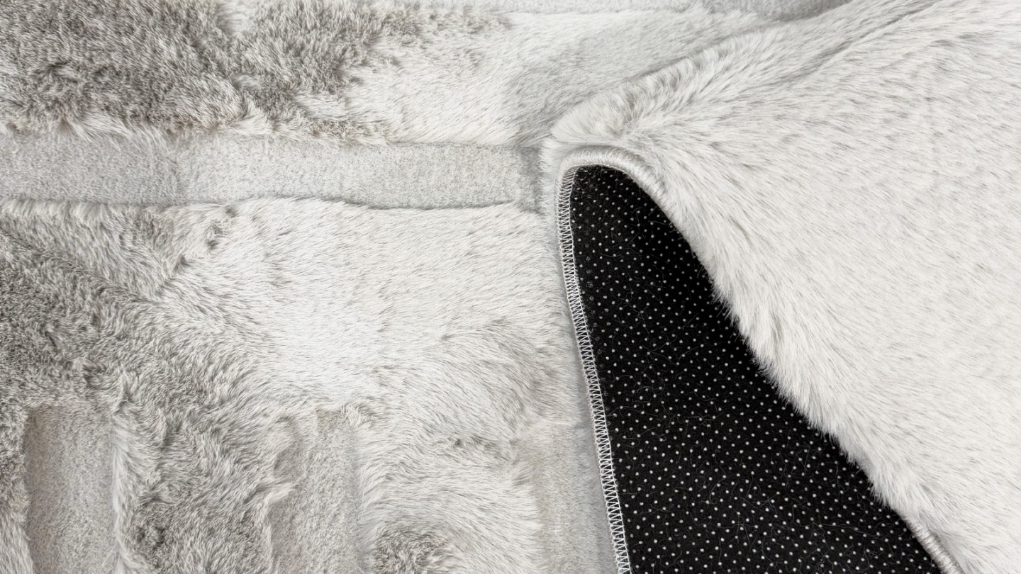 Tapis motif géométrique gris 160x230 cm - Snowline Tapis motif géométrique gris 160x230 cm - Snowline