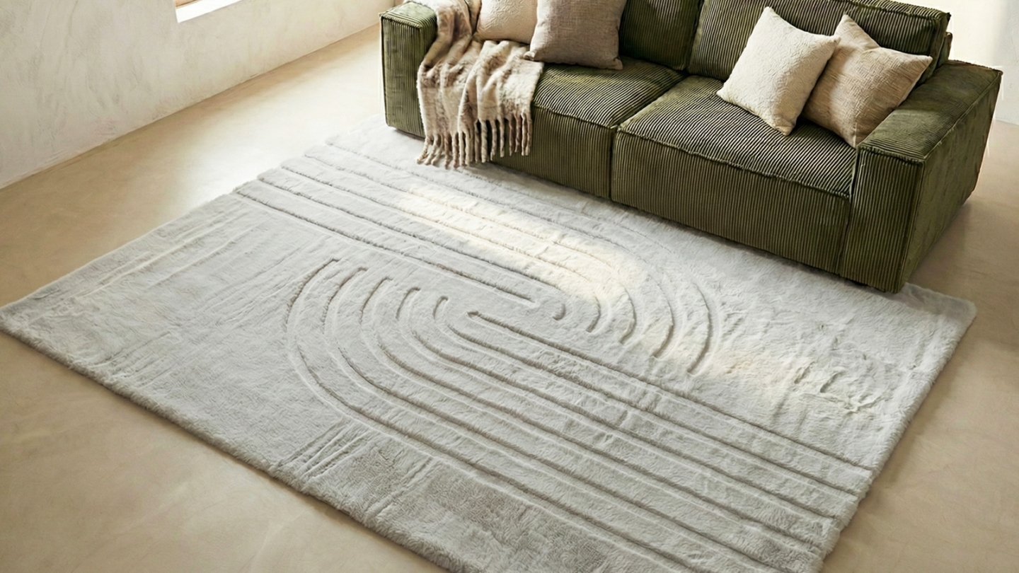 Tapis motif géométrique gris 160x230 cm - Snowline Tapis motif géométrique gris 160x230 cm - Snowline