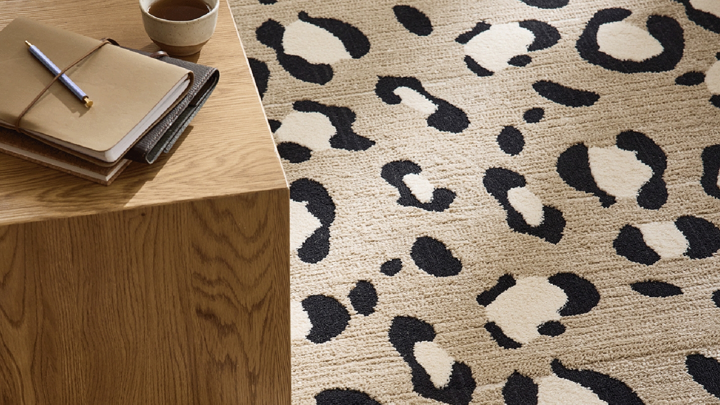 Tapis léopard beige 200x290 cm - Savanna Tapis léopard beige 200x290 cm - Savanna