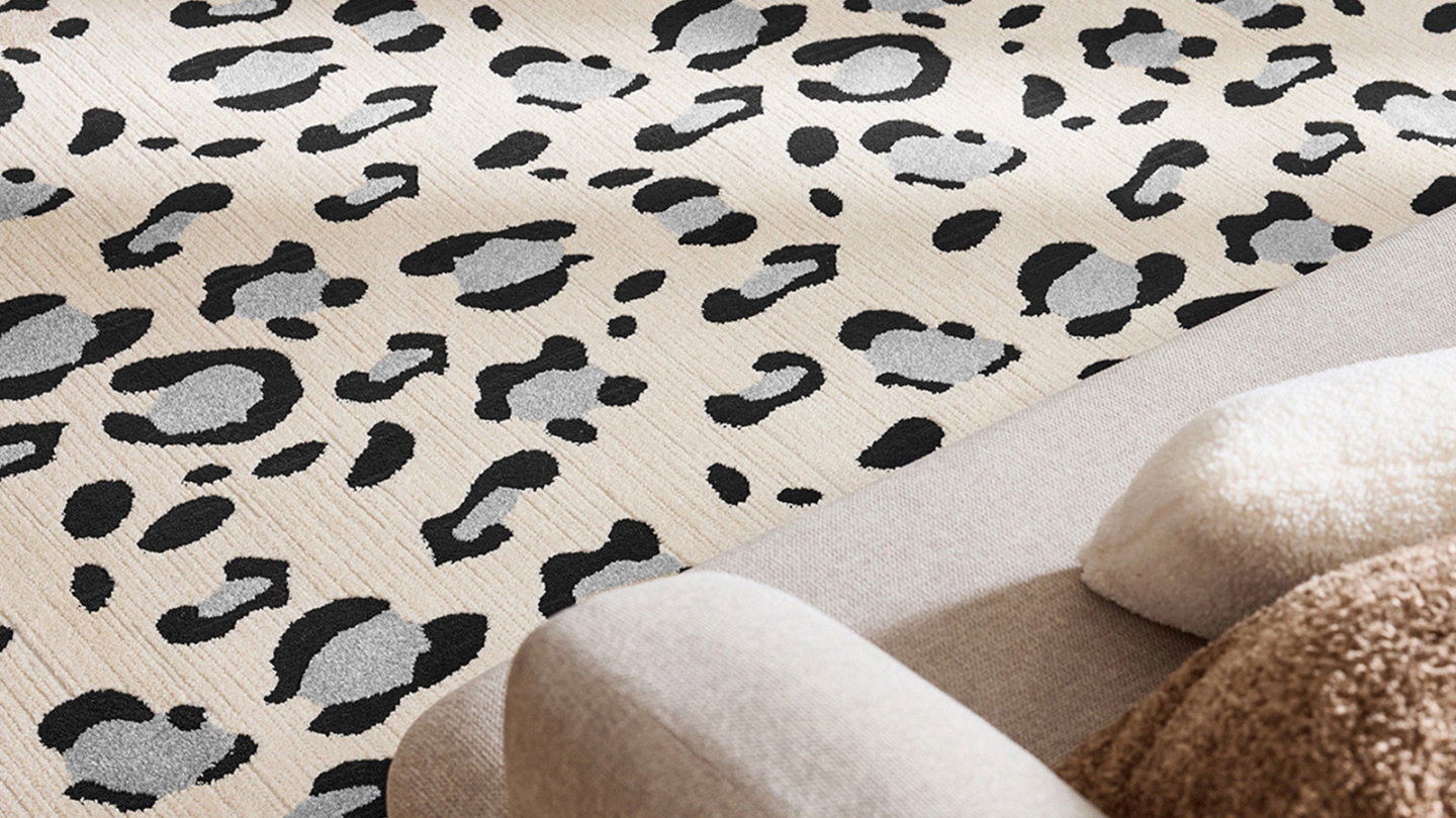 Tapis léopard crème 160x230 cm - Savanna Tapis léopard crème 160x230 cm - Savanna