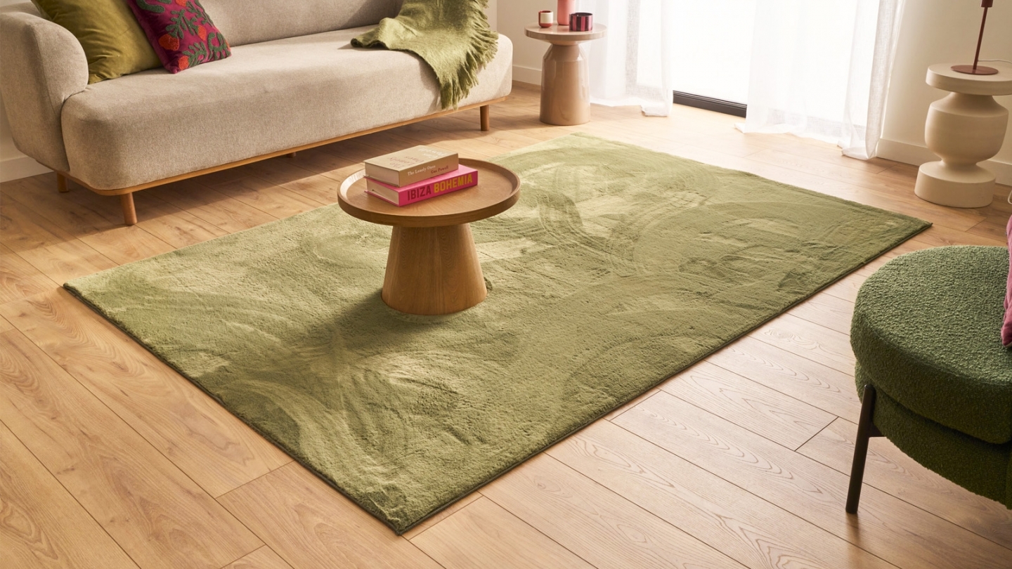 Tapis uni vert 80x150 cm - Horizon Tapis uni vert 80x150 cm - Horizon