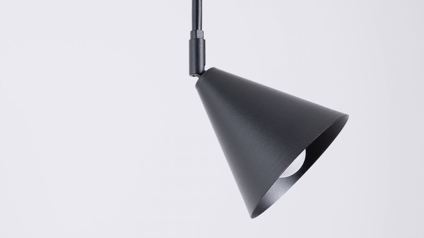 Applique murale à bras orientable noire - Nox Applique murale à bras orientable noire - Nox