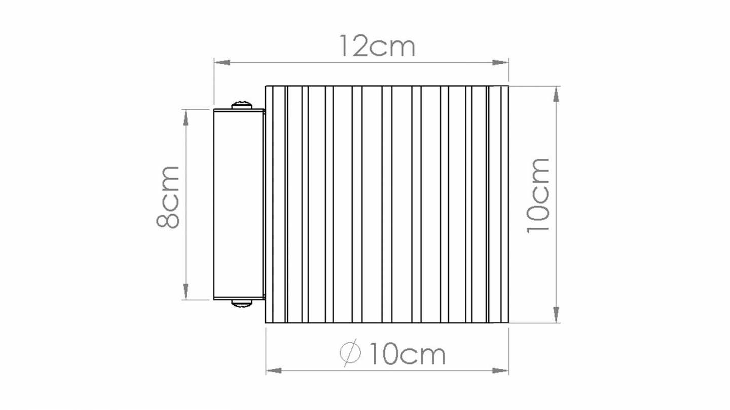 Applique murale cannelé blanche - Aura Applique murale cannelé blanche - Aura