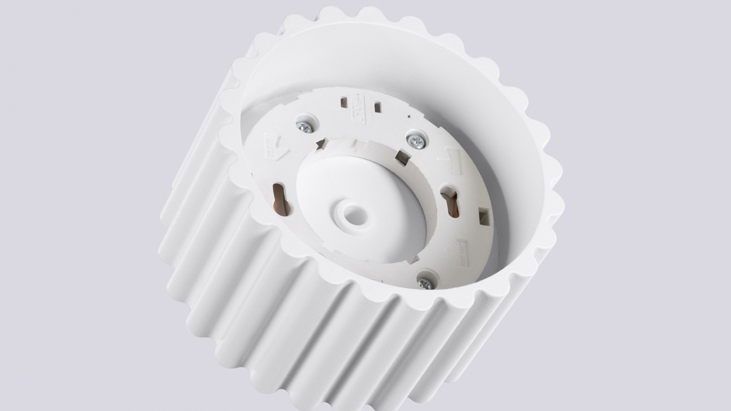 Plafonnier cannelé blanc - Aura Plafonnier cannelé blanc - Aura