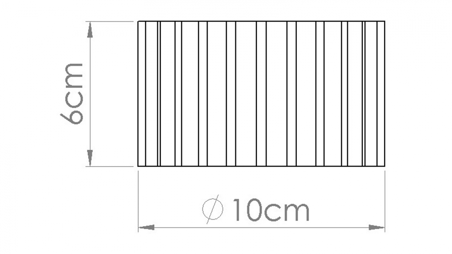 Plafonnier cannelé blanc - Aura Plafonnier cannelé blanc - Aura