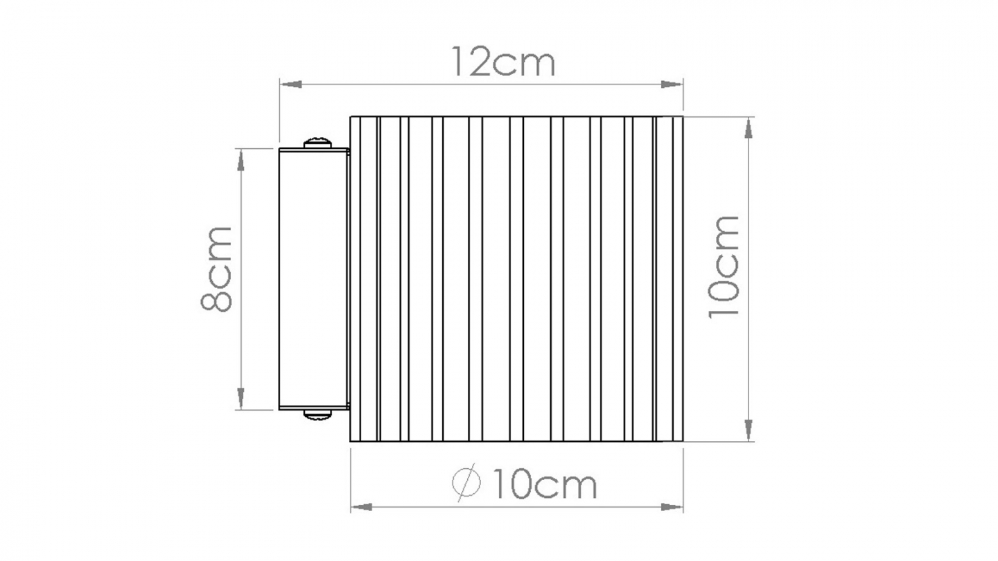 Applique murale cannelé terracotta - Aura Applique murale cannelé terracotta - Aura